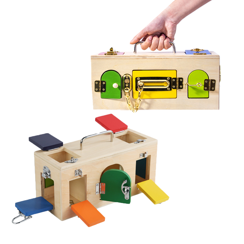 Board Game Life - Boîte de verrouillage Montessori, jouet d'activité
