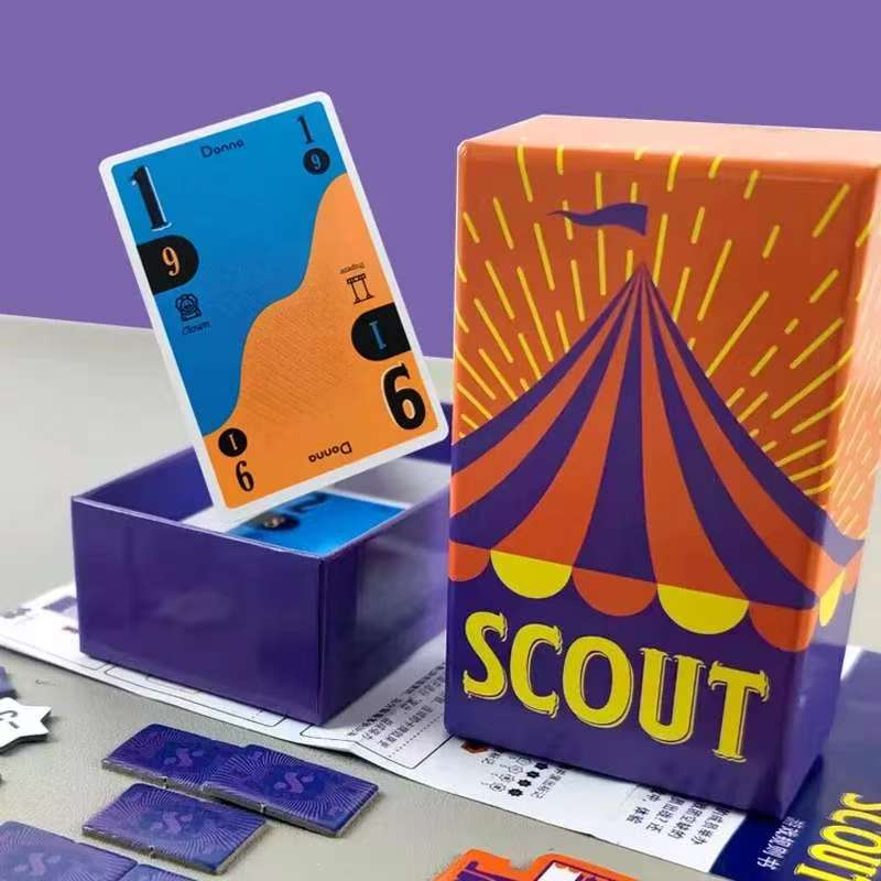 Board Game Template - Jeu de cartes Scout, jeu de