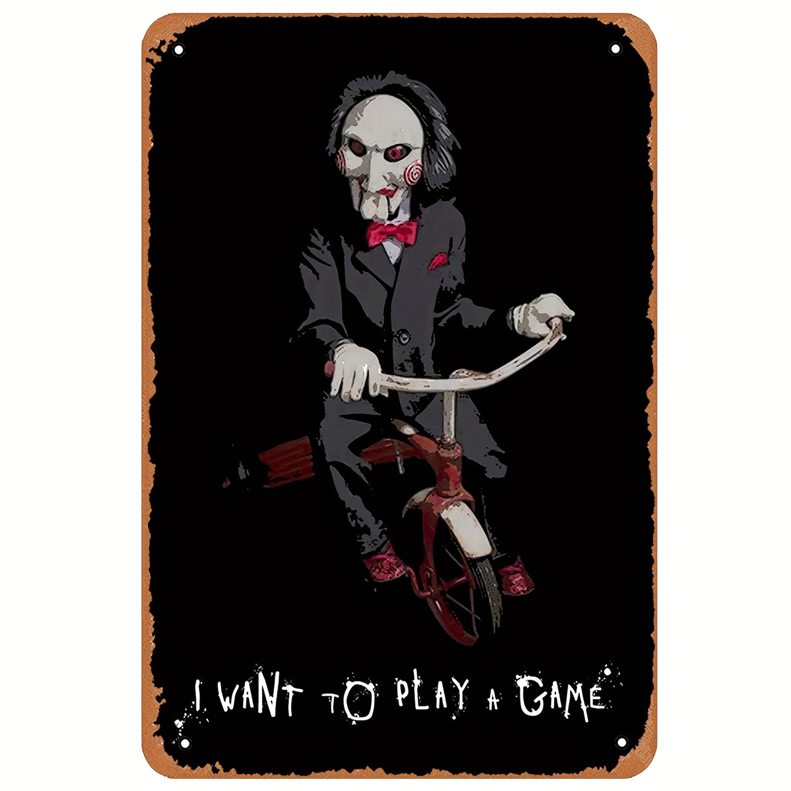 Board Game Quote - Panneau décoratif vintage en métal -