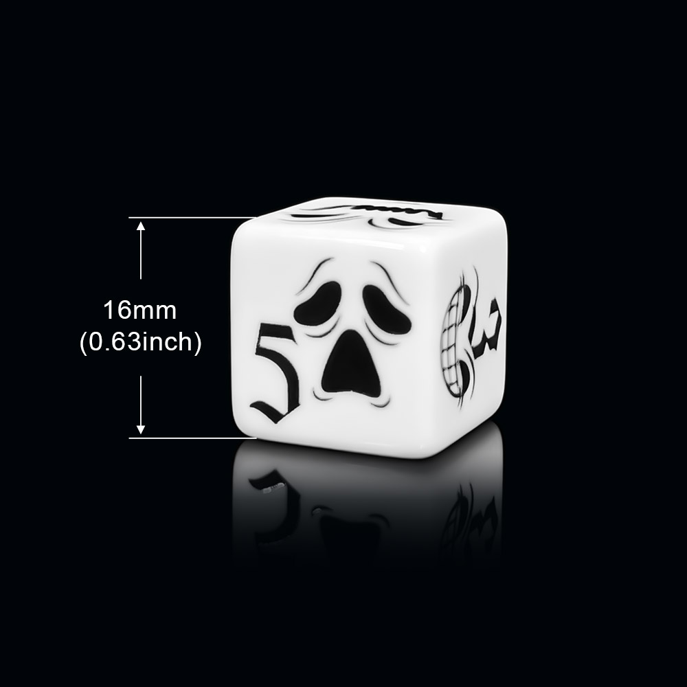 12 dés D6 à visage de fantôme  - Board Game Horror avis et prix